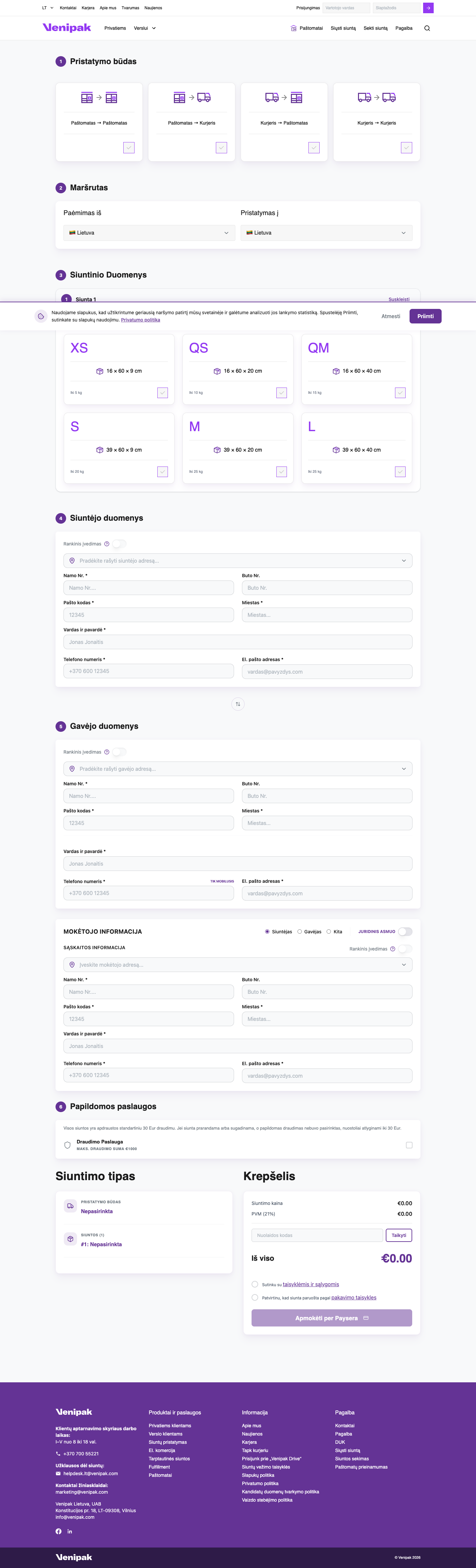 Full Venipak Fast shipping journey