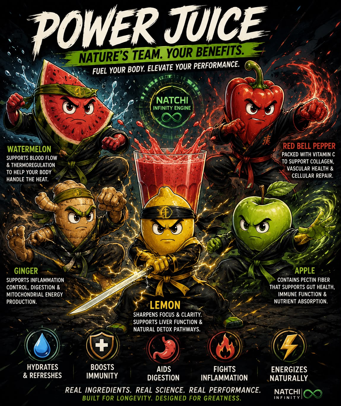 Natchi power juice concept visual